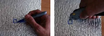 Cut Holes for Suction Cups