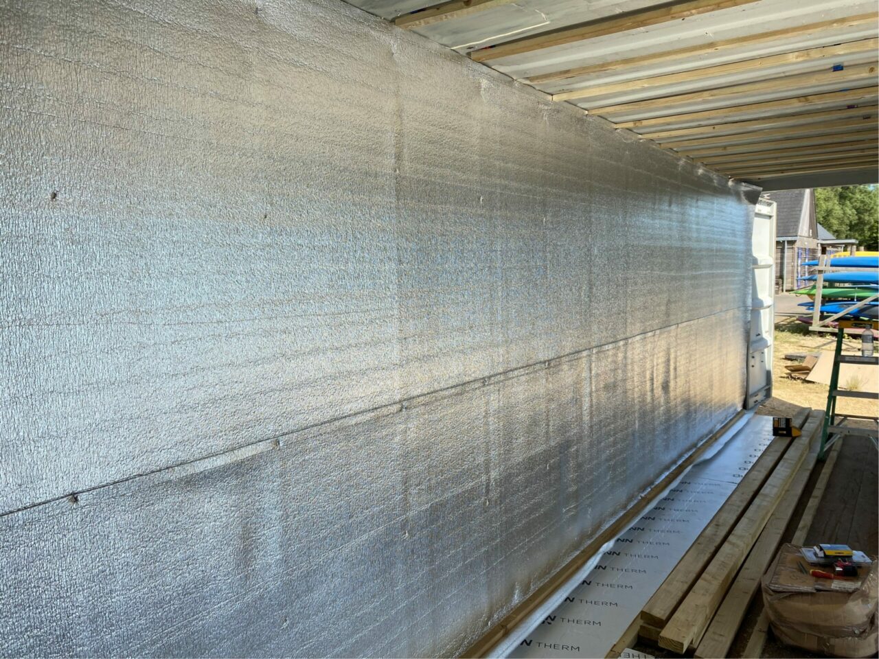 How to convert and insulate a Shipping Container – Low-E Insulation