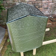 Beehive pitched covered