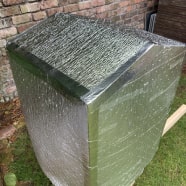 Beehive pitched covered angle